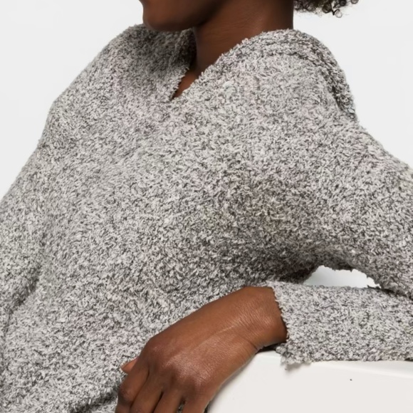 Women's Zip Up Cardigan, M, EUC, Hood, Heather gray - Picture 3 of 11